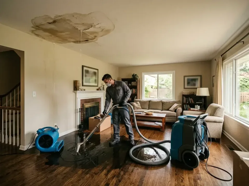 attic-pipe-burst-ceiling-drip-008 — frequently asked questions, Water Damage Restoration & Carpet Care in Fenton, MI